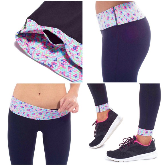 LIKE NEW Krass & Co RunRunner Leggings Sweet Bee 10 - Picture 2 of 15